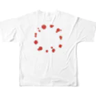 お白湯の脳内の毒キノコシリーズ　ドクベニタケ All-Over Print T-Shirt :back