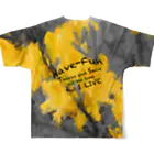 HaveーFun 嘉のHave-Fun Photo Playモノクロ黄２ フルグラフィックTシャツの背面