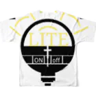 LITE【ﾗｲﾄ】のLITEくんのグッズ フルグラフィックTシャツの背面