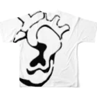 buri/ぶりのぬくもりTシャツ　背面プリント All-Over Print T-Shirt :back