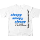 alone__official_storeのSleep now フルグラフィックTシャツの背面