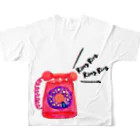 のぐちさきのリンリン ピンクの公衆電話 All-Over Print T-Shirt :back