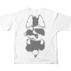 マゲロの内臓　前立腺無 All-Over Print T-Shirt :back