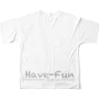 HaveーFun 嘉の粒々HF-１−２ All-Over Print T-Shirt :back