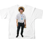 スイカ屋ゴンベの見ているやべTシャツ All-Over Print T-Shirt :back