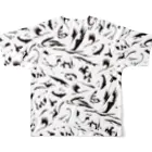 ASITA_PRODUCTSのカズオオモリ×ASITA_PRODUCTS  All-Over Print T-Shirt :back