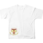 HaveーFun 嘉の猫HF-BMWチョコ１ フルグラフィックTシャツの背面