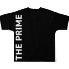 THE PRIMEのTHEPRIMEロゴ大 フルグラフィックTシャツの背面