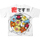 まめるりはことりの密です！鳥まみれ3密【まめるりはことり】 フルグラフィックTシャツの背面