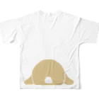 べるものろっぷ'sひっぷ All-Over Print T-Shirt :back