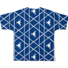 ＳＮの包み紙青白 All-Over Print T-Shirt :back