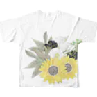 Manatsuの花を フルグラフィックTシャツの背面
