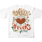 IZANAMI by Akane YabushitaのSpread Your Love Like a Fever All-Over Print T-Shirt :back