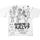 catmanjohn〜猫男じょんのWHERE'S JULLY?〜ジュリーを探せ フルグラフィックTシャツの背面