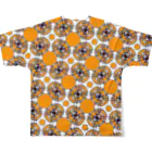 ＳＮの包み紙オレンジ灰 All-Over Print T-Shirt :back