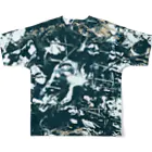 兎派のpaint_02_dark All-Over Print T-Shirt :back