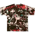 兎派のpaint_02_vivid All-Over Print T-Shirt :back