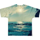 ゆひるにのocean view  オーシャンビュー フルグラフィックTシャツの背面