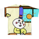 ケビン先生の勉強さん フルグラフィックTシャツの背面