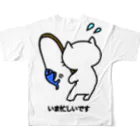 SKYのねこっぽ　いま忙しいです フルグラフィックTシャツの背面