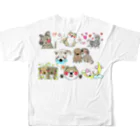 保護犬達の楽園オリジナルグッズの保護犬達の楽園メンバー集合2 All-Over Print T-Shirt :back