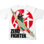 Atelier NyaoのZERO FIGHTER 空の侍 All-Over Print T-Shirt :back