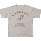 UNIREBORN WORKS ORIGINAL DESGIN SHOPのKANENTAI フルグラフィックTシャツの背面