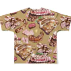 Miho MATSUNO online storeのLove meat. All-Over Print T-Shirt :back