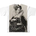 J. Jeffery Print Galleryの英国女王エリザベスⅠ世 フルグラフィックTシャツの背面