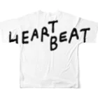 __HEARTBEAT__のSILK WORMロゴ All-Over Print T-Shirt :back