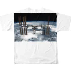 AAAstarsの国際宇宙ステーション「ISS」 フルグラフィックTシャツの背面