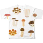 ヤモリの食べられるきのこ All-Over Print T-Shirt :back