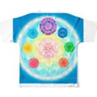 Mandala Mariのチャクラマンダラ フルグラフィックTシャツの背面