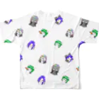 ぷらなりあん工房@物販の花の名のヒューマノイド達（増量） All-Over Print T-Shirt :back