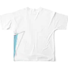 UMAごっこの『さっき見た夢、揮発性の記憶』公演ロゴ All-Over Print T-Shirt :back