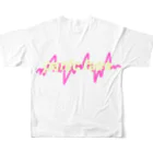 panic faceのpanic face フルグラフィックTシャツの背面