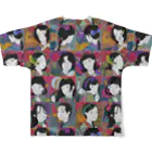 パライゾマートの花札浪漫娘 All-Over Print T-Shirt :back