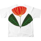 isao130の花一輪-Ⅳ フルグラフィックTシャツの背面