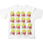 福ハナ夫（フクハナ商店）公式のバアバちゃん All-Over Print T-Shirt :back