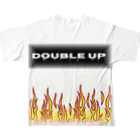 DoubleUp_OfficeのDouble Up FirePattern All-Over Print T-Shirt :back