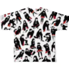 kozi69之SUZURIの赤チェック革命 All-Over Print T-Shirt :back