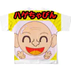 ハゲちゃびんの仲間達のハゲちゃびん フルグラフィックTシャツの背面