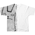 gejinecoyaのゲジネコエレガント All-Over Print T-Shirt :back