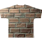 VIETSTAR★１０８のベトナムのレンガブロック All-Over Print T-Shirt :back