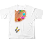 ふじみちゃんのWhat is your favorite color? All-Over Print T-Shirt :back