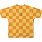 FreeStylersの【FreeStylers】check orange yellow All-Over Print T-Shirt :back