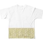 LalaHangeulの金色ハングル All-Over Print T-Shirt :back