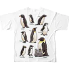 huroshikiのペンギンだらけ All-Over Print T-Shirt :back