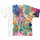 Niea999’s プチハッピー shopのSpring Happiness All-Over Print T-Shirt :back