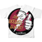 Rockabilly_Mのビリー諸川JUST ROCKABILLY ALL MY LIFE All-Over Print T-Shirt :back